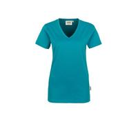HAKRO Regular Fit Damen T-Shirt smaragd, Einfarbig