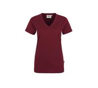 HAKRO Damen V-Shirt Classic 126, weinrot, Größe L (Arbeitshemd & Arbeitsshirt)