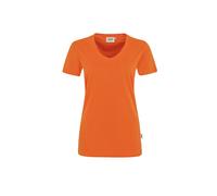 HAKRO Damen V-Shirt Mikralinar® | Damen | 0181027003 | orange | Gr. XS
