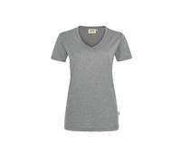 Hakro Women-V-Shirt Performance - grau-meliert S