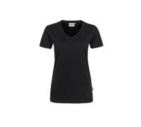 Hakro Damen V-Shirt Mikralinar® - Schwarz , M (EU)