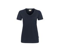 Hakro Damen V-Shirt Mikralinar® - Tinte , XL (EU)