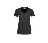 HAKRO Damen V-Shirt Mikralinar® | Damen | 0181064011 | karbongrau |...