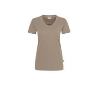 HAKRO Damen V-Shirt Mikralinar® | Damen | 0181080012 | khaki | Gr. 6XL