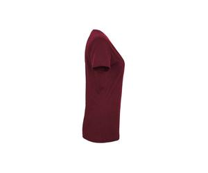 Hakro Damen V-Shirt Mikralinar® - Weinrot , M (EU)