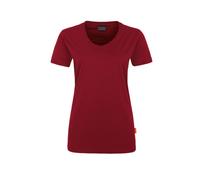 HAKRO Damen T‑Shirt 181 Mikralinar® weinrot Größe 3XL