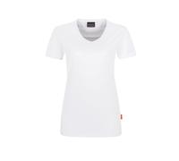 HAKRO Damen V-Shirt Mikralinar® 181 Weiß Größe XS