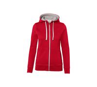 Hakro Hakro 255 Damen Kapuzen-Sweat-Jacke Bonded Eco L Rot