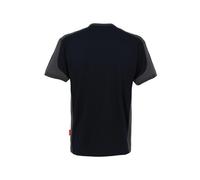 Hakro No. 0290 T-Shirt Contrast MIKRALINAR® schwarz/anthrazit - M