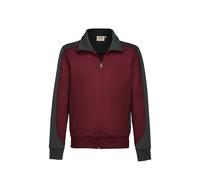 Hakro Hakro 477 Sweat-Jacke Contrast Performance L weinrot