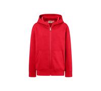 Hakro Hakro 565 Kinder Kapuzen-Sweat-Jacke Bio Rot 134/140