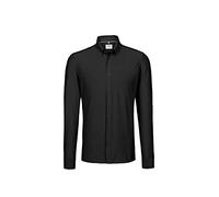 HAKRO Hemd Natural Stretch Regular, schwarz, L