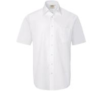HAKRO Herren Hemd 1/2 Arm Performance 122 - MikraLinar (50% Baumwolle/50% Polyester), Comfort Fit, weiß XXL