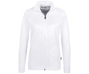 HAKRO Interlock Sweatjacke Damen #227 Gr. S weiß