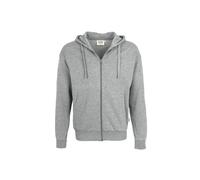 HAKRO Kapuzen-Sweatjacke Premium Herren #605 Gr. XS grau meliert