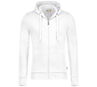 HAKRO Kapuzen-Sweatjacke Premium Herren #605 Gr. XL weiß