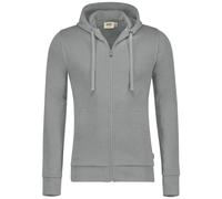 HAKRO Kapuzen-Sweatjacke Premium Herren #605 Gr. XS grau meliert