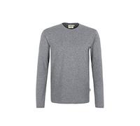 HAKRO 278 Body Fit Longsleeve grau, Einfarbig