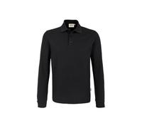 HAKRO Longsleeve-Poloshirt Mikralinar® 815, schwarz, Größe M (Arbeitshemd & Arbeitsshirt)
