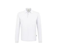 HAKRO Longsleeve-Poloshirt Mikralinar® 815, weiß, Größe M (Arbeitshemd & Arbeitsshirt)