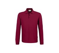 HAKRO Longsleeve-Poloshirt Mikralinar® | Herren | 0815 | weinrot S