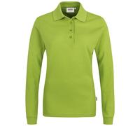 HAKRO Damen Longsleeve-Poloshirt Mikralinar® 215, kiwi, Größe S (Arbeitshemd & Arbeitsshirt)