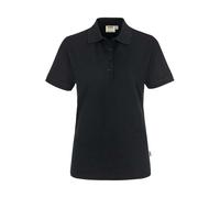 HAKRO MIKRALINAR® Regular Fit Damen Poloshirt schwarz, Einfarbig