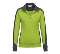 HAKRO MIKRALINAR® Regular Fit Damen Sweatjacke grün, Einfarbig