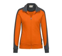 HAKRO MIKRALINAR® Regular Fit Damen Sweatjacke orange, Einfarbig