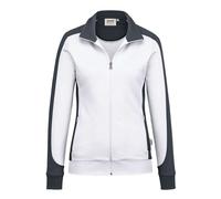 HAKRO MIKRALINAR® Regular Fit Damen Sweatjacke weiss, Einfarbig