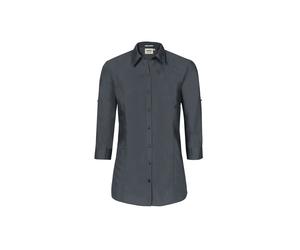 Hakro No. 0120 3/4-Arm-Vario Bluse MIKRALINAR® anthrazit - M