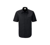 Hakro No. 0122 1/2-Arm Hemd MIKRALINAR® Comfort schwarz - 6XL
