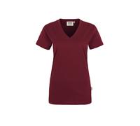Hakro No. 0126 Damen V-Shirt Classic weinrot - M