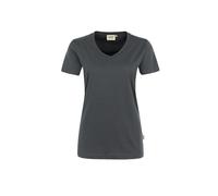 Hakro No. 0181 Damen V-Shirt MIKRALINAR® anthrazit - S
