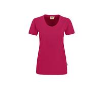 Hakro No. 0181 Damen V-Shirt MIKRALINAR® magenta - XS