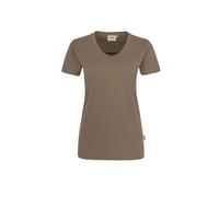 Hakro No. 0181 Damen V-Shirt MIKRALINAR® nougat - XS