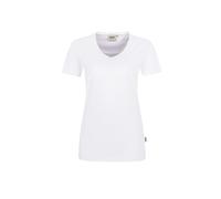 Hakro No. 0181 Damen V-Shirt MIKRALINAR® weiß - XL