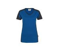 Damen V-Shirt "CONTRAST PERFORMANCE" 190 royal 6XL