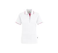 Hakro No. 0203 Damen Poloshirt Casual weiß/rot - 2XL