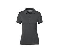 HAKRO Cotton Tec® Damen Poloshirt 214, anthrazit, Größe XS (Arbeitshemd & Arbeitsshirt)