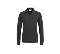 Hakro No. 0215 Damen Longsleeve-Poloshirt MIKRALINAR® karbongrau - L