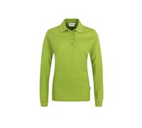 HAKRO Damen Longsleeve-Poloshirt Mikralinar® 215 – Regular Fit, kiwi Größe XL