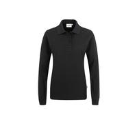 Hakro No. 0215 Damen Longsleeve-Poloshirt MIKRALINAR® schwarz - 4XL