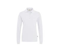 HAKRO Damen Longsleeve-Poloshirt Mikralinar® 215, weiß, Größe 3XL (Arbeitshemd & Arbeitsshirt)