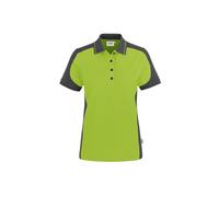 Hakro No. 0239 Damen Poloshirt Contrast MIKRALINAR® kiwi/anthrazit - M