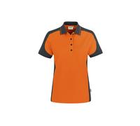 Hakro No. 0239 Damen Poloshirt Contrast MIKRALINAR® orange/anthrazit - 5XL