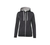Hakro No. 0255 Damen Kapuzenjacke Bonded ECO karbongrau/silber - 2XL