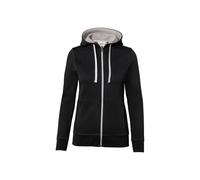 Hakro No. 0255 Damen Kapuzenjacke Bonded ECO schwarz/silber - L