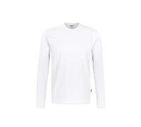 HAKRO 278 Body Fit Longsleeve weiss, Einfarbig