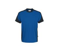 Hakro No. 0290 T-Shirt Contrast MIKRALINAR® royalblau/anthrazit - S